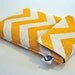 Kindle Case / Kindle Cover / Kindle Sleeve/ NEW Kindle fire- fits most Ereaders and Small Tablets--- Yellow chevron stripes