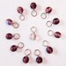 Amethyst Micro Stitch Markers--Set of Twelve