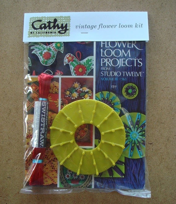 vintage STUDIO TWELVE LOOM flower loom projects INSTRUCTION