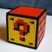 Question Mark Block - Nintendo Super Mario Bros Perler Bead Decoration