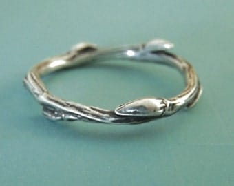 Willow Twig Ring in Sterling Silver