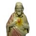 1950s Vintage 9" CHALKWARE SACRED HEART Statue