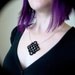 Tatted Pendant Necklace - Hen and Chicks