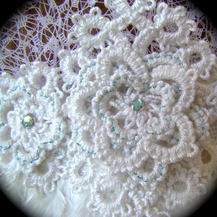 Something Blue Custom Tatted Bridal Veil Reserved for