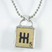 Russian Scrabble Letter Pendant Necklace
