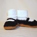 Sparkly Black Mary Jane Booties, size Small