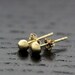 14kt yellow gold studs