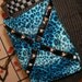 O.O.A.K. Blue Leopard print Pocket on a string hip bag