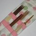 Sock DPN or Crochet Hook Wallet, magnetic, short, Pink/Mint
