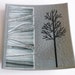 Black Tree on Grey Fused Glass Dish
