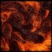 Admiral of the Fire -- Hand Carded Wool Spinning Fiber -- 1.25 oz (35 g)