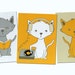 Kitty Cat Flat Note Card Set of Six
