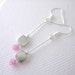 Long Earrings, Handmade Jewelry, glass beaded earrings- Precious time
