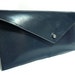 SALE Navy blue clutch with gold lining w/ free shipping