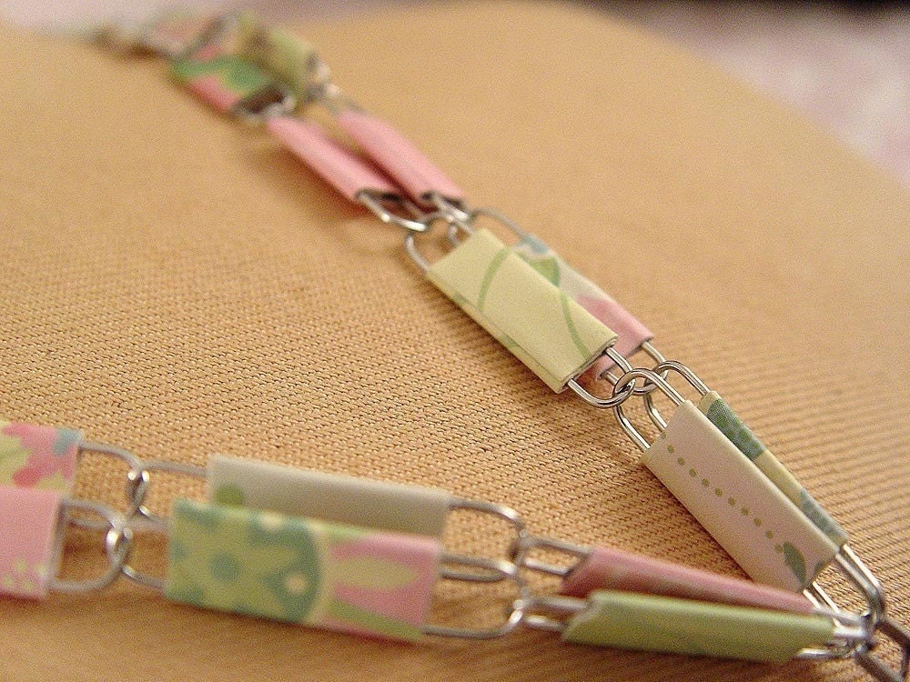 DIY PAPER CLIP BEAD NECKLACE KIT