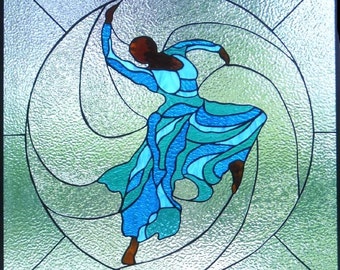 Judith Jamison Stained Glass Panel