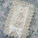 Tatted and Vintage Lace Notebook Removable Cover cssteam