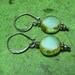 Lagoon - Picasso Czech Glass and Sterling Silver Earrings