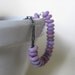 Silver Necklace, Lilac Glass Necklace, Silver Chain, Sterling Silver, Lilac Purple, Silver Jewelry, Lilac Lampwork Glass