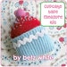 Cupcake Tape Measure KIT - turquoise with red