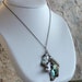 ABALONE necklace, Y Necklace, sterling silver