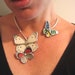 Butterflies Alight Necklace - Woodland Bride - Insect Jewelry