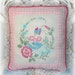 Embroidered Pillow Southern Belle Bonnet Lady Crinoline Lady Shabby Cottage Chic