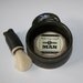 Stoneware Shaving Set Deep Dark Masculine Color