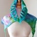 Colorful Scarflette . Unique Scarf / Warm Scarf
