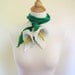 Calla Lily Lariat \/ Hand Felted