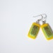 Birthday Gift, Handmade Glass Art Deco Earrings FREE SHIPPING (to USA)