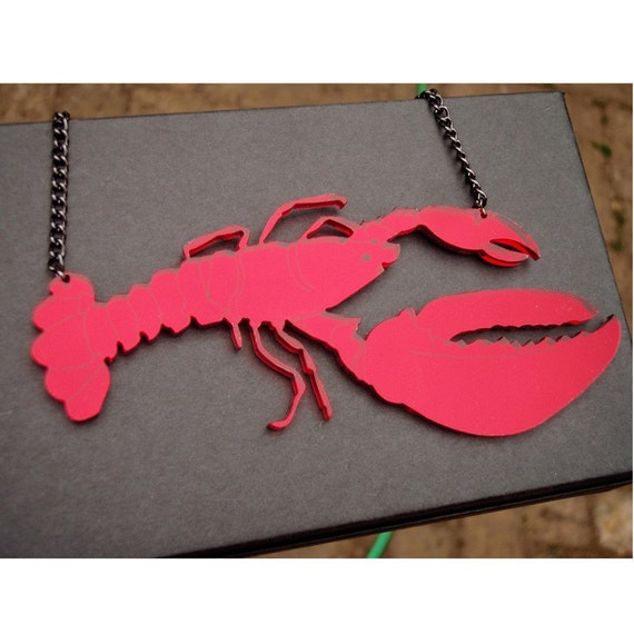 Red Rock Lobster Necklace