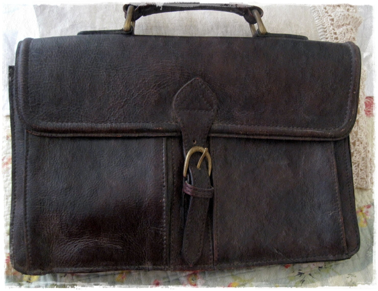 custom hide briefcase