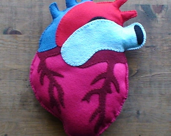 human heart plush