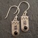 Renaissance Flag Earrings with Onyx