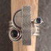 Wave Patterned Stacking Rings in Sterling Silver