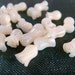 Carved Mother Of Pearl Bellflower Beads - 22 pcs