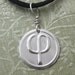 Phi Sterling Silver Pendant - Geek Math Necklace, Science Jewlery, Teacher, Scientist, Geometry