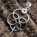 Celtic Knot Swirling Flower Light Weight Aluminum Shawl Pin