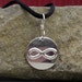Infinity Symbol Sterling Silver Stamped Pendant