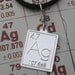 Silver Periodic Table Pendant, Atomic Symbol Silver Science Necklace, Science Jewelry, Geekery, Scientist, Teacher Gift, Chemistry Element