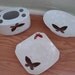 Hollywood Regency Vanity Set with Butterflies 1970