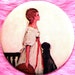 Pocket Mirror - OOAK - Rebecca - Daphne du Maurier