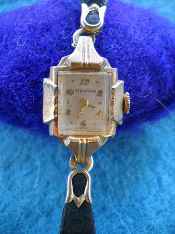 Bulova L4 Antique Watch 1940s or 1950s Great by cutiepaintpusher