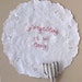 Hand embroidered vintage doily, Forgetting is So Long