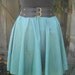 Gathered Circle Skirt in Mini Polka women cotton elastic skirt