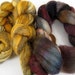 Spinning Two Pack- Ranchero and Mustard OOAK- 4 oz spinning fiber combed top roving