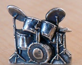 Sterling Silver Drum kit cufflinks