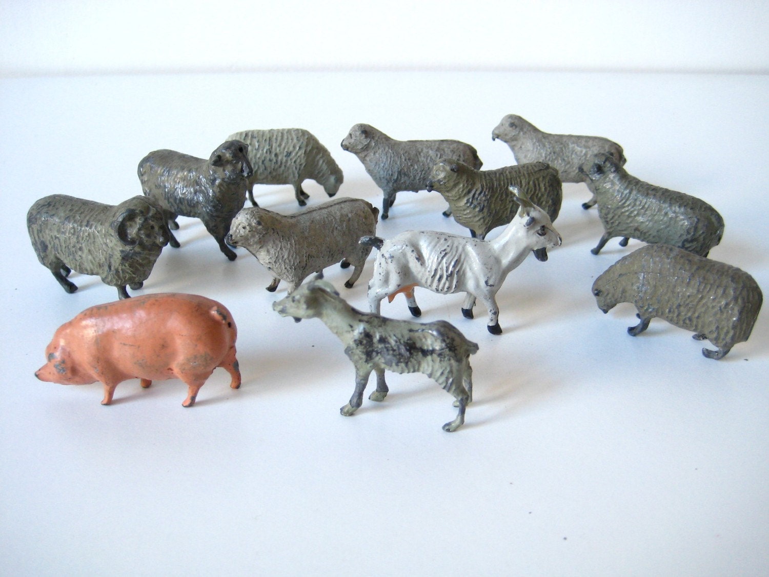 miniature cast iron figurines