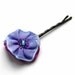 periwinkle ribbon rosette bobby pin